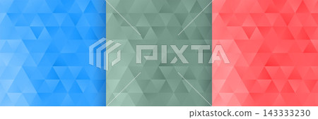triangle shape pattern background set of three 143333230