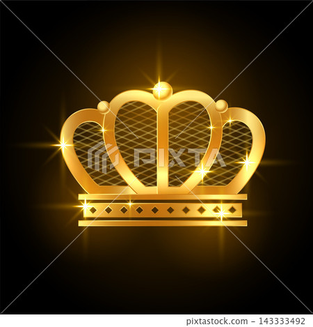 golden premium shiny crown for royal king or queen golden premium shiny crown for royal king or queen 143333492