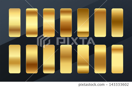 premium golden gradients swatches palette set design 143333602
