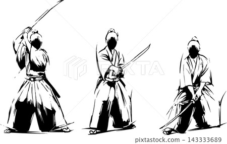 武士的上、中、下三種站姿 武士的上、中、下三種站姿 143333689