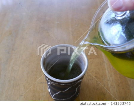 Take a break with a cup of tea. Mental and physical well-being. Take a break with a cup of tea. Mental and physical well-being. 143333745