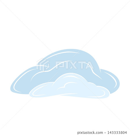 Vector illustration of a snowy snowdrift Vector illustration of a snowy snowdrift 143333804