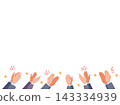 Multiple people in suits applauding_manga symbol 143334939