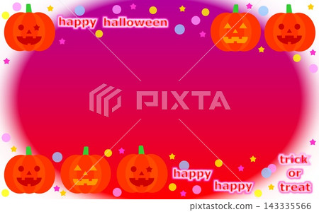 Halloween frame Jack-o'-lantern pumpkin Halloween frame Jack-o'-lantern pumpkin 143335566