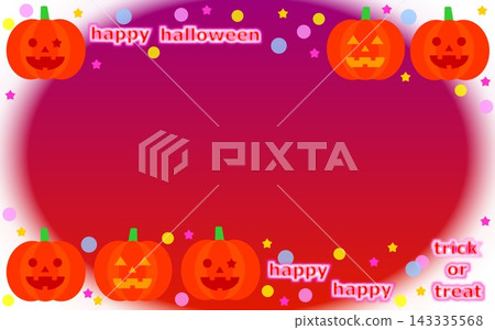 Halloween frame Jack-o'-lantern pumpkin Halloween frame Jack-o'-lantern pumpkin 143335568