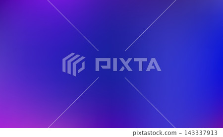 Vibrant ultraviolet gradient background with neon blue and purple glow, abstract light flare and smooth luminous texture. Stock vector illustration in modern abstract style. 143337913
