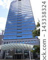 The main entrance of the Sakai City Hall building in front of Sakaihigashi Station in Sakai Ward, Sakai City. 143338324