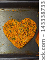 Making crispy Korean fried rice mixing with sauce from dakgalbi on flat pan 143338733