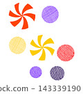 Colorful candy pattern 143339190