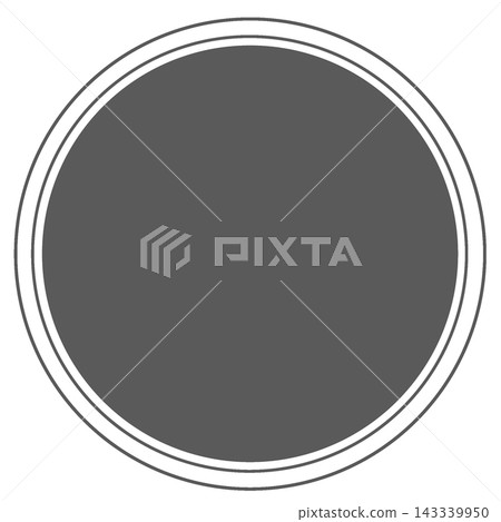 Dark gray circular double frame background material Dark gray circular double frame background material 143339950