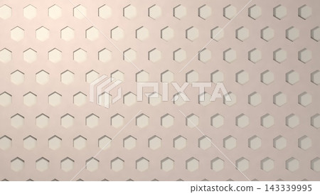 A hexagonal hole in cream-colored paper, a gentle background for everyday life. A hexagonal hole in cream-colored paper, a gentle background for everyday life. 143339995