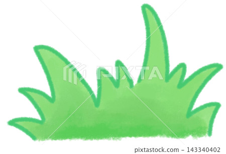 Grass in cute hand drawn style 143340402