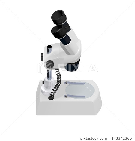 [Isometric Material] Binocular Microscope (Reverse View, Side View) Transparent PNG 143341360