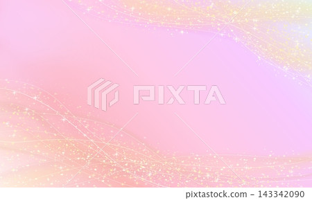 Abstract pastel pink and gold glitter wave background with sparkling stars and copy space Abstract pastel pink and gold glitter wave background with sparkling stars and copy space 143342090
