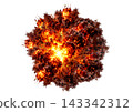 A violent explosion and flames erupt. 143342312