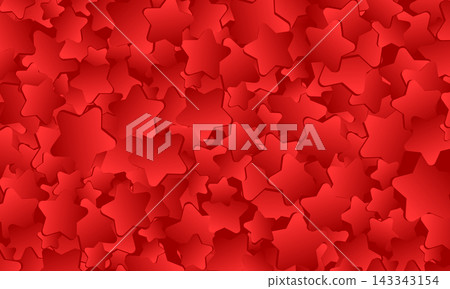 Red star confetti. Falling starry anniversary background Red star confetti. Falling starry anniversary background 143343154