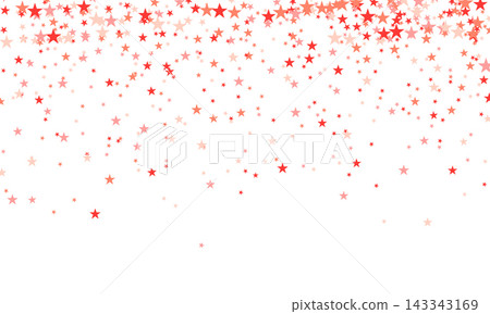 Red star confetti. Falling starry anniversary background Red star confetti. Falling starry anniversary background 143343169