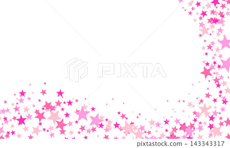 Pink star confetti. Decorative pink twinkle stars on white background design. Pink star confetti. Decorative pink twinkle stars on white background design. 143343317