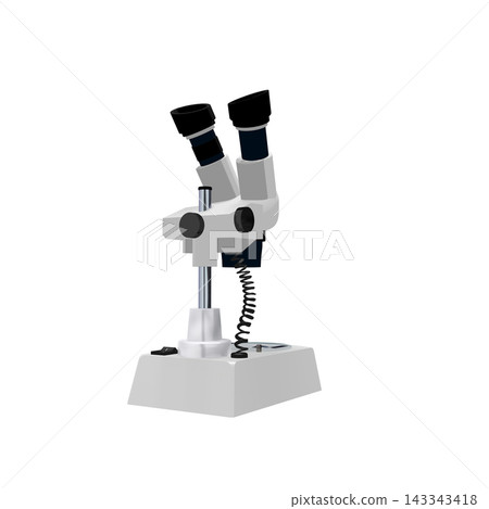 【逼真透視素材】科學教育資料以3D插圖:雙眼顯微鏡(透明PNG)(等距素材需另購) 【逼真透視素材】科學教育資料以3D插圖:雙眼顯微鏡(透明PNG)(等距素材需另購) 143343418