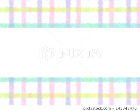 Hand-drawn style pastel checkered message frames arranged at the top and bottom. Hand-drawn style pastel checkered message frames arranged at the top and bottom. 143345476