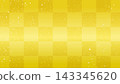 A gorgeous background material with a gold checkered pattern, a gold leaf-style background illustration. 143345620
