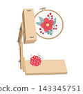 Embroidery Frame Stand. Adjustable Cross Stitch Scroll Frame, Frame Needlepoint Holder Floor Table Lap Stand Embroidery Hoop Holder for Stitching Sewing Craft 143345751