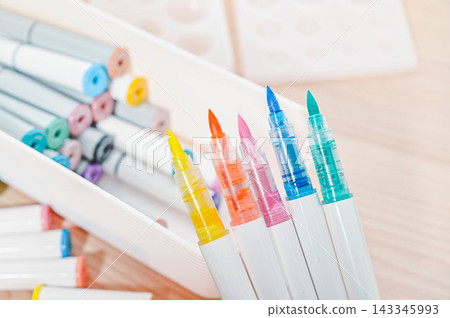 Colorful acrylic markers Colorful acrylic markers 143345993