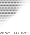 Abstract halftone background in black and white. Dotted vector pattern. 143346990
