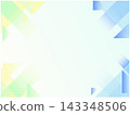 Abstract background with pastel geometric patterns in green, yellow, and blue. 143348506
