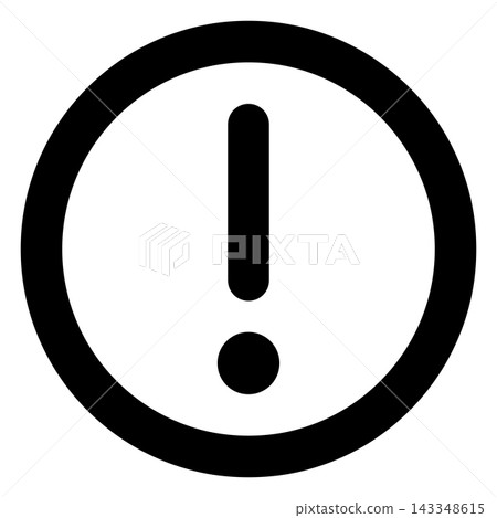 Round Warning Icon for Error, Danger, Caution and Alert Concepts Round Warning Icon for Error, Danger, Caution and Alert Concepts 143348615
