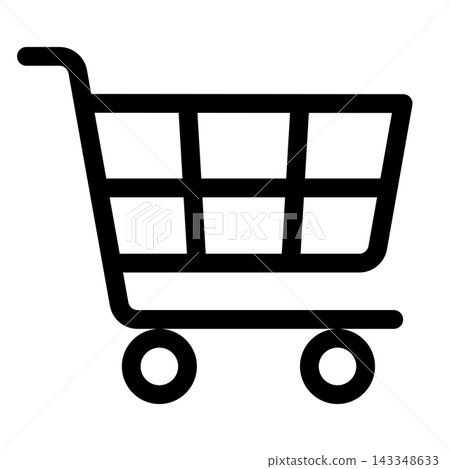 Outline Shopping Cart Icon for E-Commerce, Retail and Online Shopping 143348633