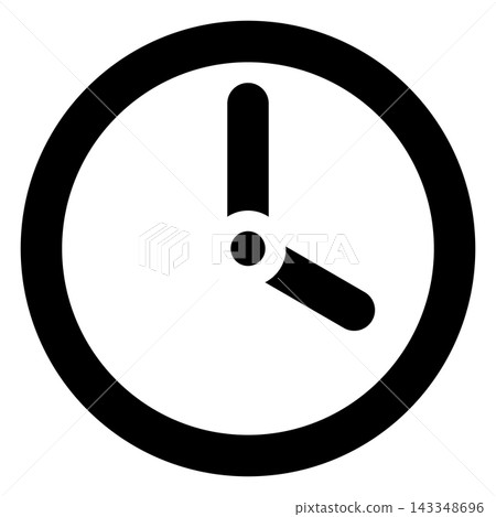Clock Showing 4 o'clock icon Clock Showing 4 o'clock icon 143348696