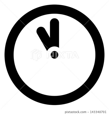 Clock Showing 11 o'clock icon Clock Showing 11 o'clock icon 143348701