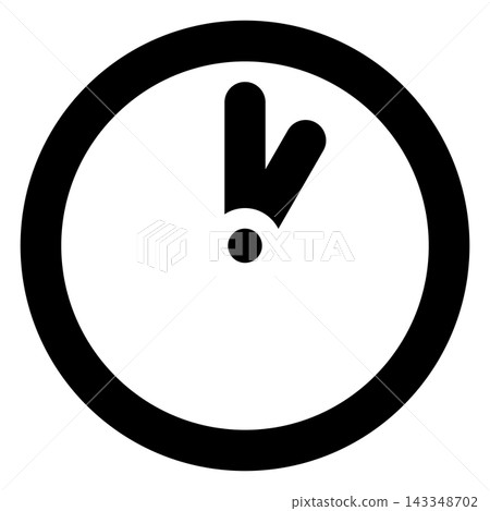 Clock Showing 11 o'clock icon Clock Showing 11 o'clock icon 143348702