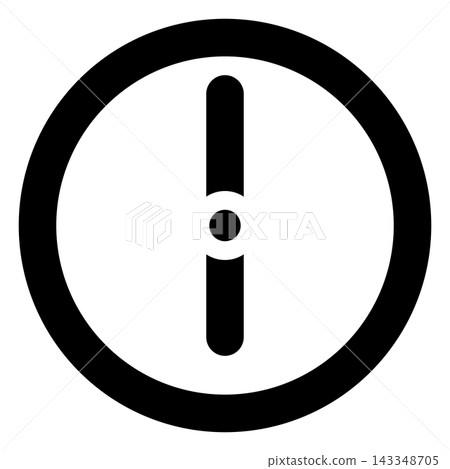 Clock Showing 6 o'clock icon Clock Showing 6 o'clock icon 143348705
