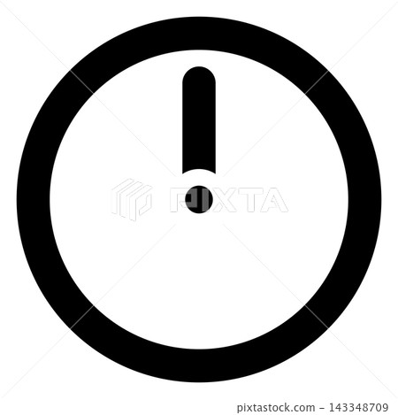 Clock Showing 12 o'clock icon Clock Showing 12 o'clock icon 143348709