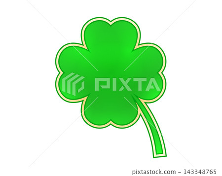 Lucky green clover leaf on isolated background Lucky green clover leaf on isolated background 143348765