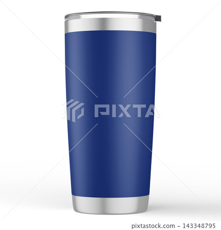 20 oz Tumbler with Handle Video on Transparent Background. 3d rendering 143348795