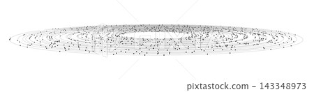 Abstract Particle Data Flow Along elliptic Trajectory with Dynamic Digital Motion and Network Energy 143348973