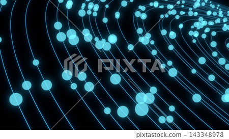 Abstract Particle Data Flow Along Curved Trajectory with Dynamic Digital Motion and Network Energy Abstract Particle Data Flow Along Curved Trajectory with Dynamic Digital Motion and Network Energy 143348978
