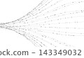 Abstract Technology Background with Digital Data Flow Network and Futuristic Light Connections 143349032