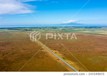 Aerial view of the Sarobetsu Plain Aerial view of the Sarobetsu Plain 143349035
