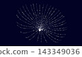 Abstract Technology Shape with Digital Data Flow Network and Futuristic Light Connections 143349036