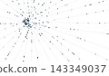 Abstract Technology Background with Digital Data Flow Network and Futuristic Light Connections 143349037
