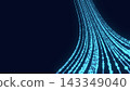 Abstract Technology Background with Digital Data Flow Network and Futuristic Light Connections 143349040