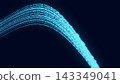 Abstract Technology Background with Digital Data Flow Network and Futuristic Light Connections 143349041