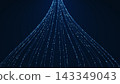 Abstract Technology Background with Digital Data Flow Network and Futuristic Light Connections 143349043
