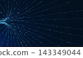 Abstract Technology Background with Digital Data Flow Network and Futuristic Light Connections 143349044