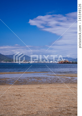 廣島宮島美麗的海景和風景 143349126