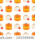 school backpack lunch box pattern apple 143349446
